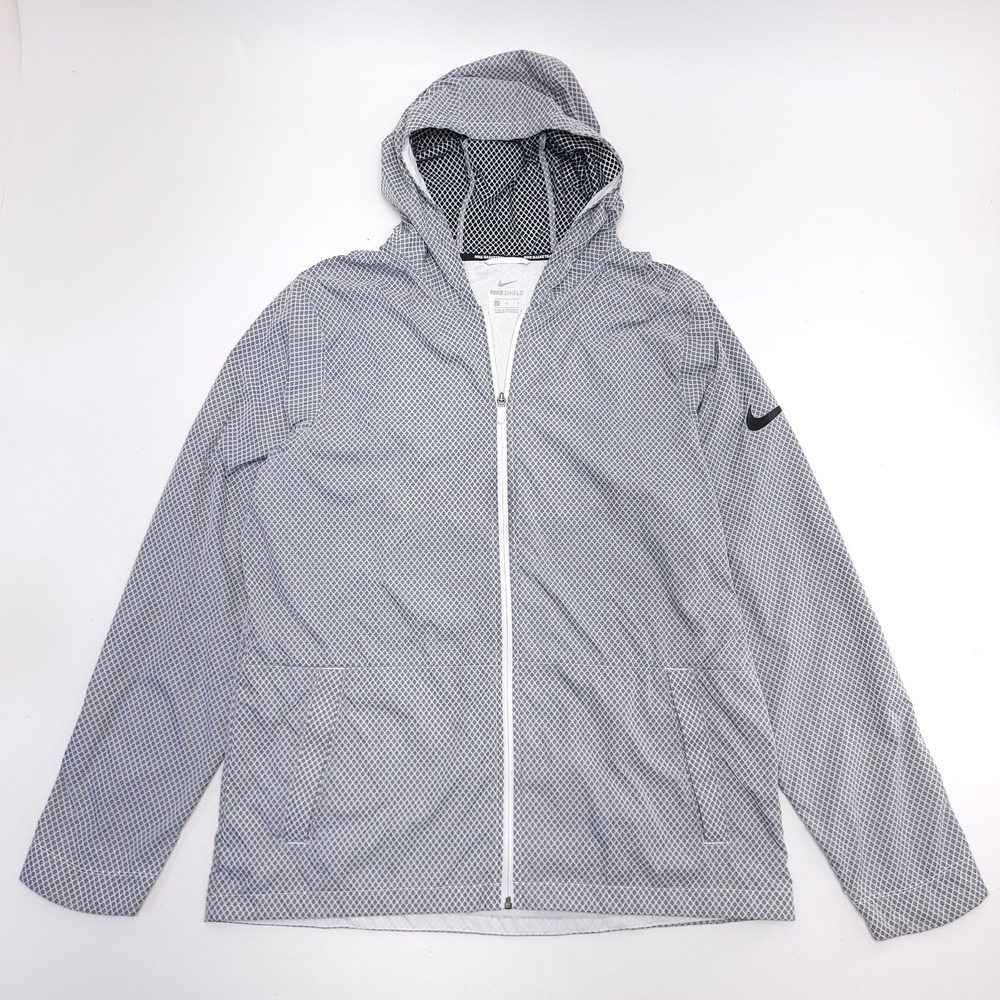 Nike Shield Hyper Elite Basketball Jacket Men's L Gray Water Repellent Large
